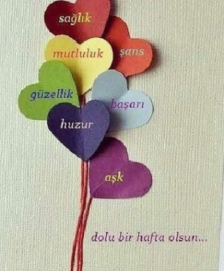 Güzel günler olsun. ...