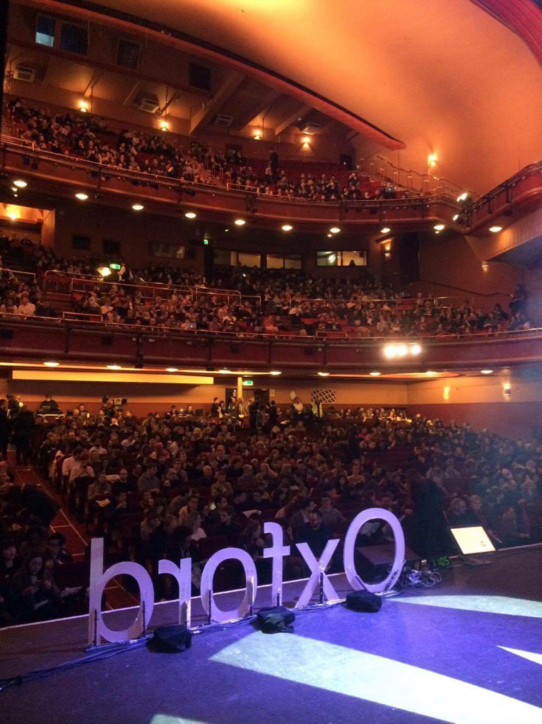 tomtoumazis's tweet photo. The view from the stage at @TEDxOxford #XChangesEverything talks. What a buzz and audience were so generous. https://t.co/o7HmfIDA4m