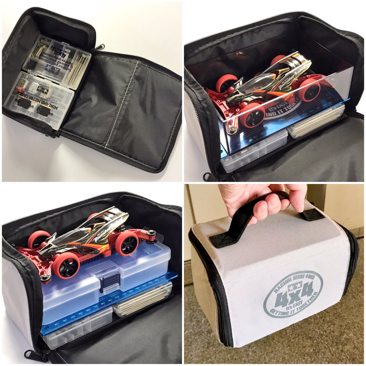 ミニ四駆　新品ミニ四駆ショルダーバッグ、ボックス タミヤ えのもとロゴ刺しゅう入りボックスショルダー2 タミヤ