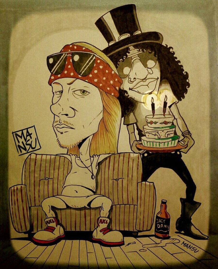 Happy birthday Axl Rose! Andrea Mansueti   