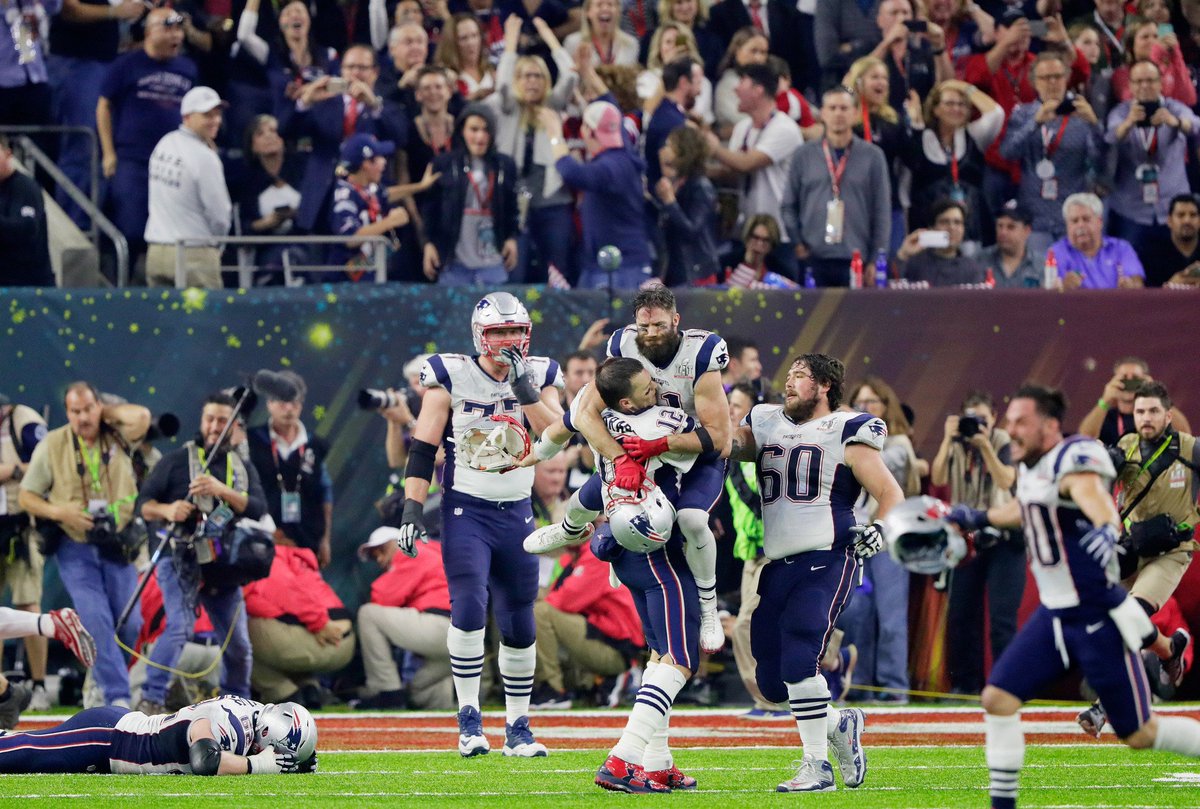 orlandosentinel's tweet photo. Patriots rally from down 25, top Falcons 34-28 in Super Bowl's first overtime https://t.co/VCJdJ8AVlH https://t.co/VWZXIPBTxy