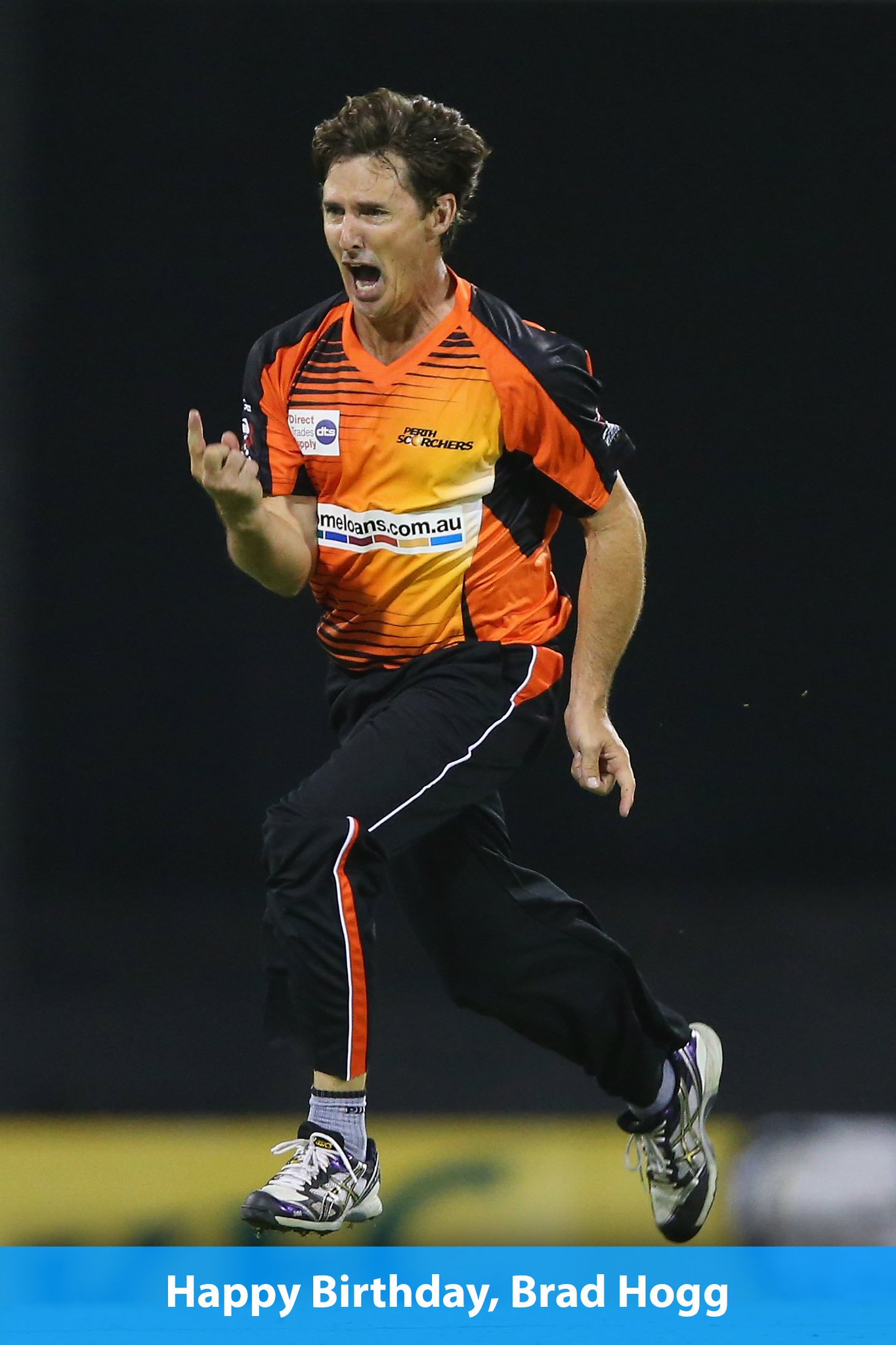 He\s 46 today and still going strong. Happy birthday, Brad Hogg: 