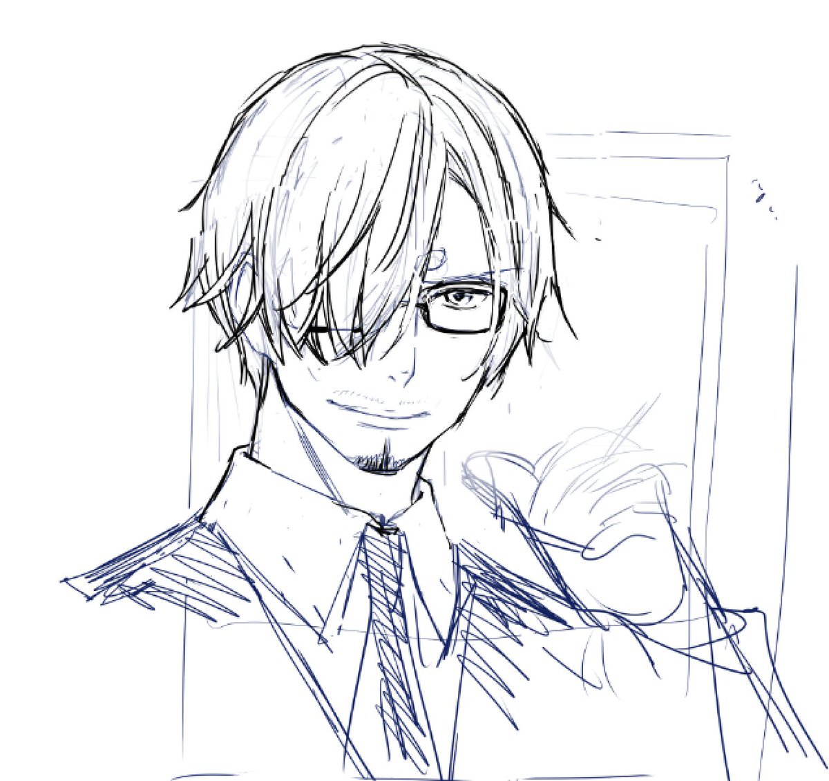 眼鏡サンジくん 仕上げる気力がないので供養 ナギの漫画