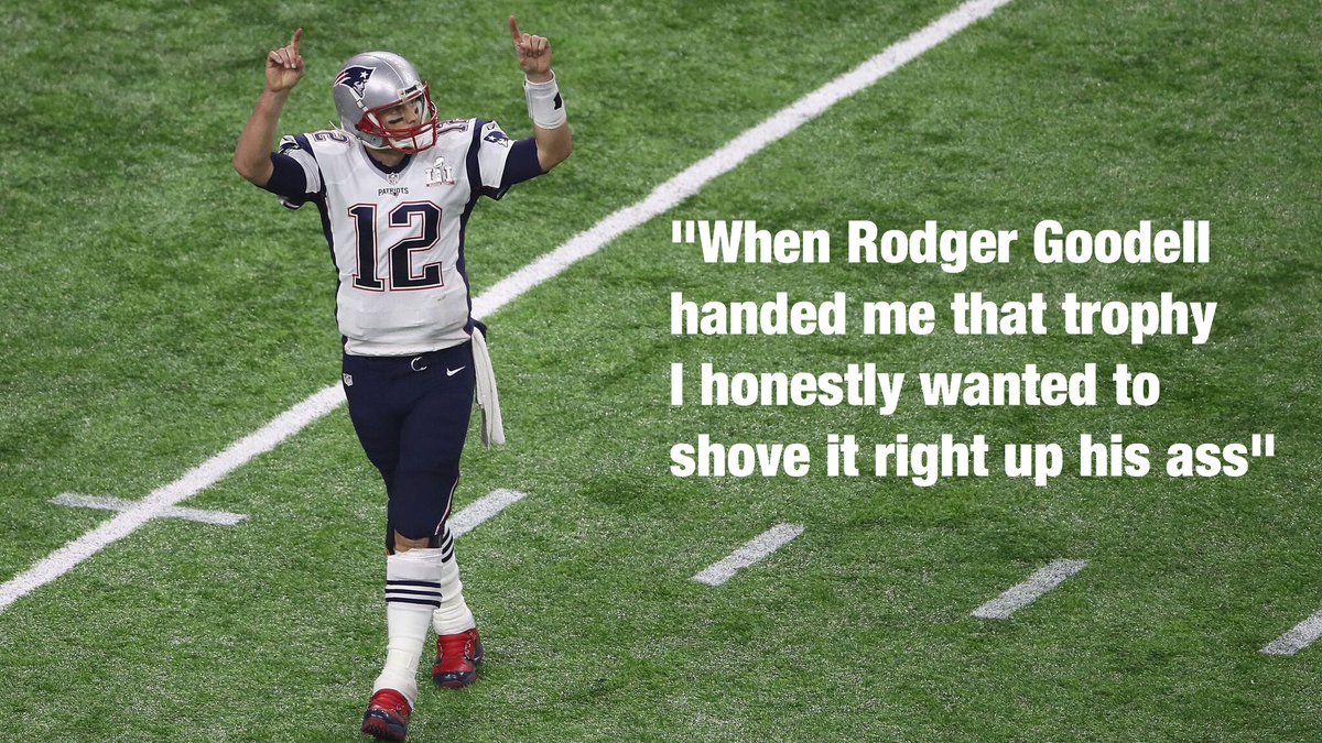 Tom Brady had some real strong words at the post game press conference