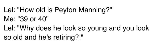 rikskids's tweet photo. The last day I let my son watch football.  #PeytonManning #football #retiredlife #kidwisdom #SuperBowl https://t.co/EUZkBM0qhz