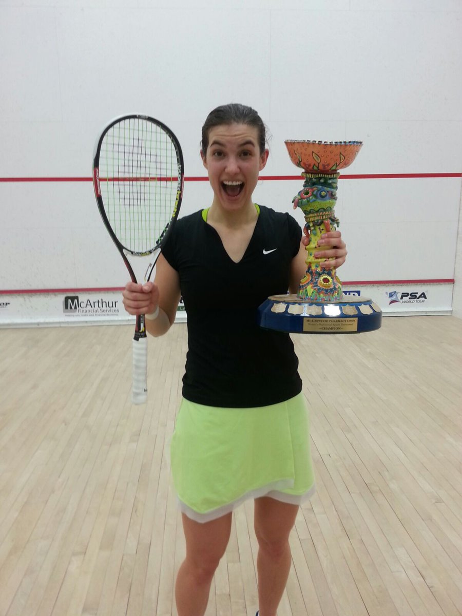 I've had my eye on this AWESOME trophy for a while! I'm really proud to put my name on there today @ClubWWC <a href="/SquashManitoba/">Squash Manitoba</a> @squashcanada
