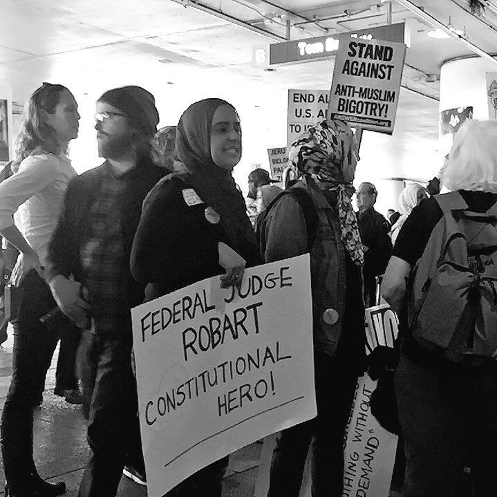 rainbowbeing44's tweet photo. more pics from the #laxprotest. seeing so many diverse people come together and fight as one community is so empowering! #stayinthestreets https://t.co/OTB2wafZGE