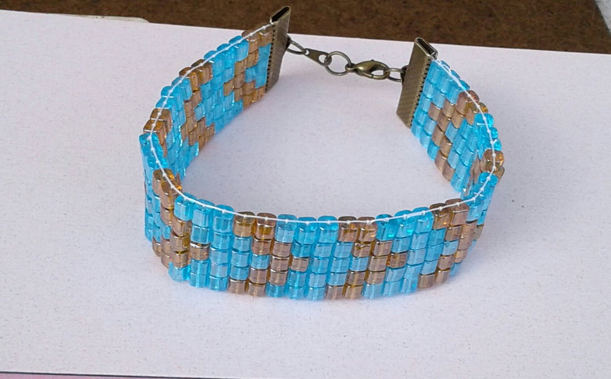 cinfaycrous70's tweet photo. Beaded Bracelet #loom #lobsterclasp https://t.co/S3KvdR70hp