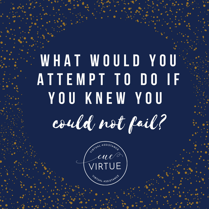 cueVirtue's tweet photo. Of course failure is possible and the most rewarding goals usually are more risky! Go for it Monday! https://t.co/0M48pjW8XR