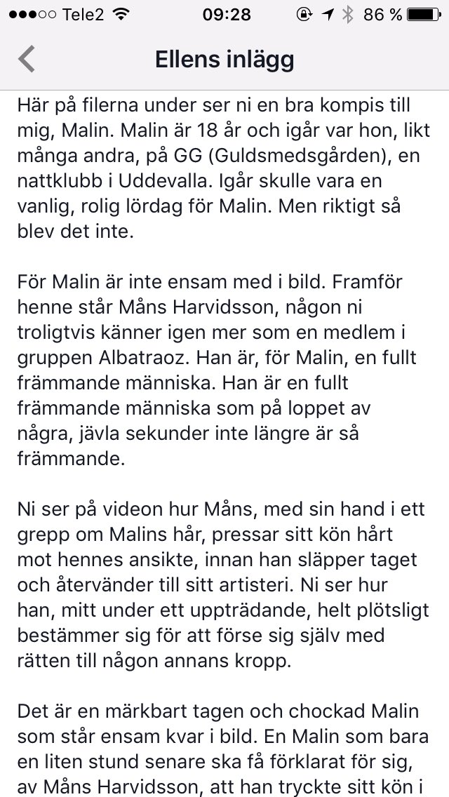 AHedenstedt's tweet photo. VARFÖR tror detta äckel att han har rätt att göra såhär? Helt JÄVLA sinnessjukt. https://t.co/8KW5ywF9t4