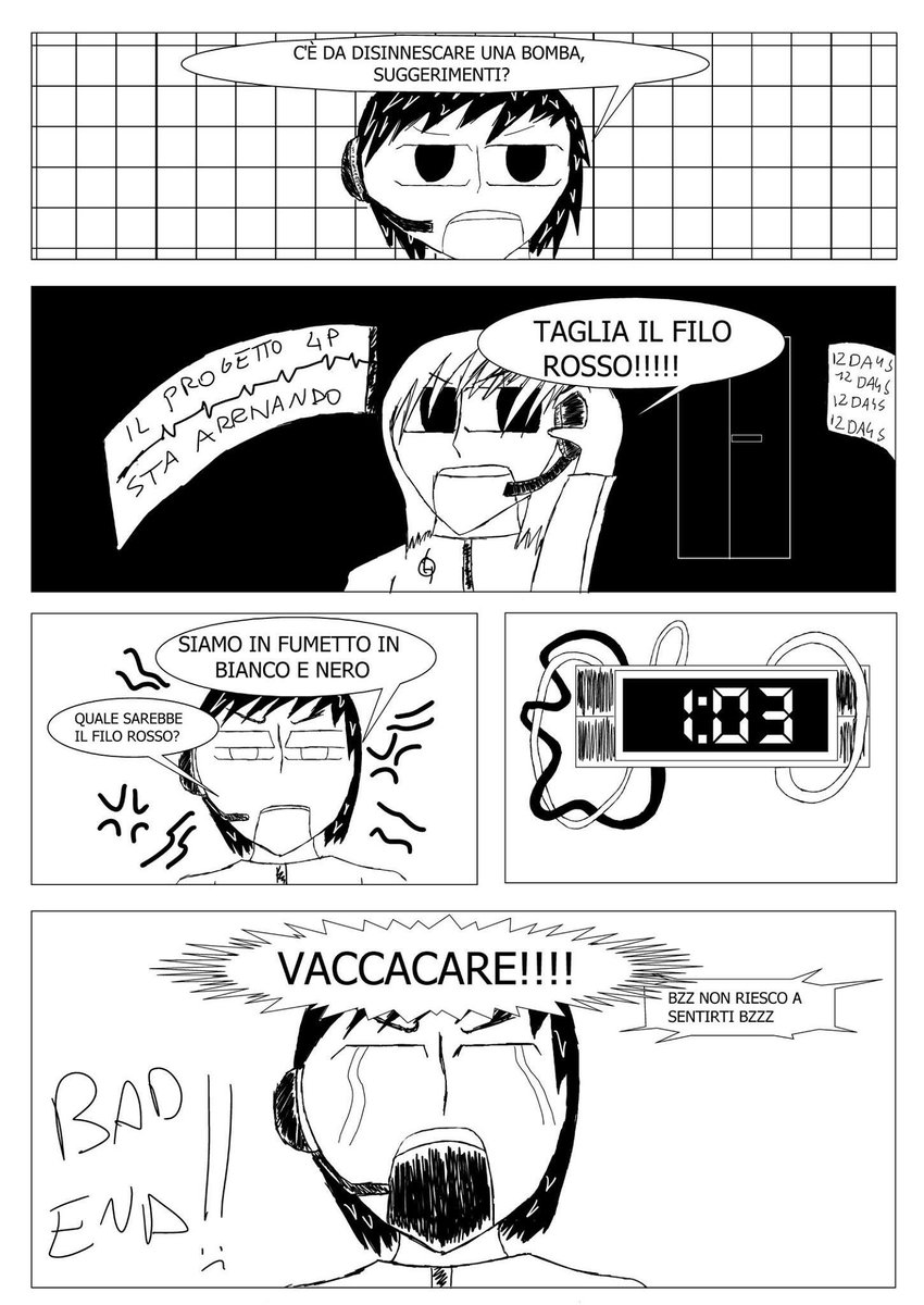 psichoroad's tweet photo. Il problema di vivere in un #fumetto in #bianco e #nero #12days #project4p #monday #lunedì #manga studio #manga #fumetto https://t.co/aqJLIWHlLC