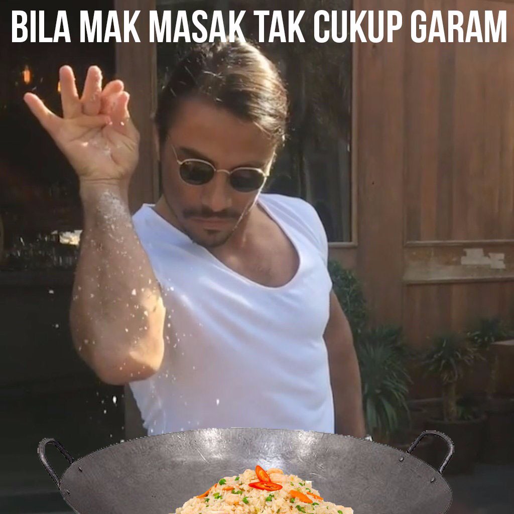MyMeleTOP's tweet photo. Bila mak kau dah msk sedap dah kurg garam pulak. Gini la caranya nak tambah garam tu. Cer buat dpn mak krg, tgk sikit reaksi dia 😂 #MeleTOP https://t.co/xBYoy6szFj