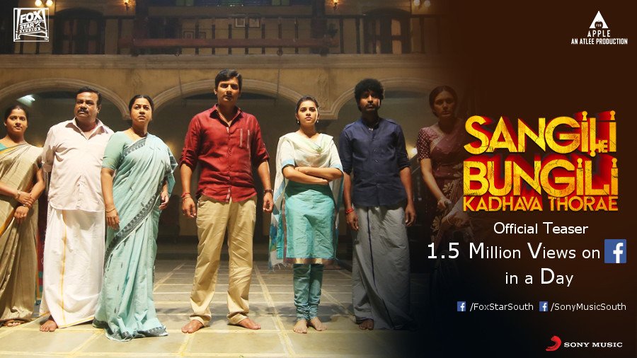 SonyMusicSouth's tweet photo. #SBKTTeaser has won hearts all over with 2 Million views. Watch it here again https://t.co/WKLPuQVDNr @Actorjiiva @foxstarsouth @Atlee_dir https://t.co/1Fsc1oEfNS