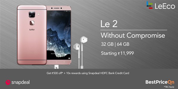 BestPriceOnIn's tweet photo. 'I need more space' said no #LE2 ever. Now introducing 32 and 64GB variants at unbelievable prices at https://t.co/zEYuv3HWgh #LeEcoLe2 https://t.co/0nj02jkFe9