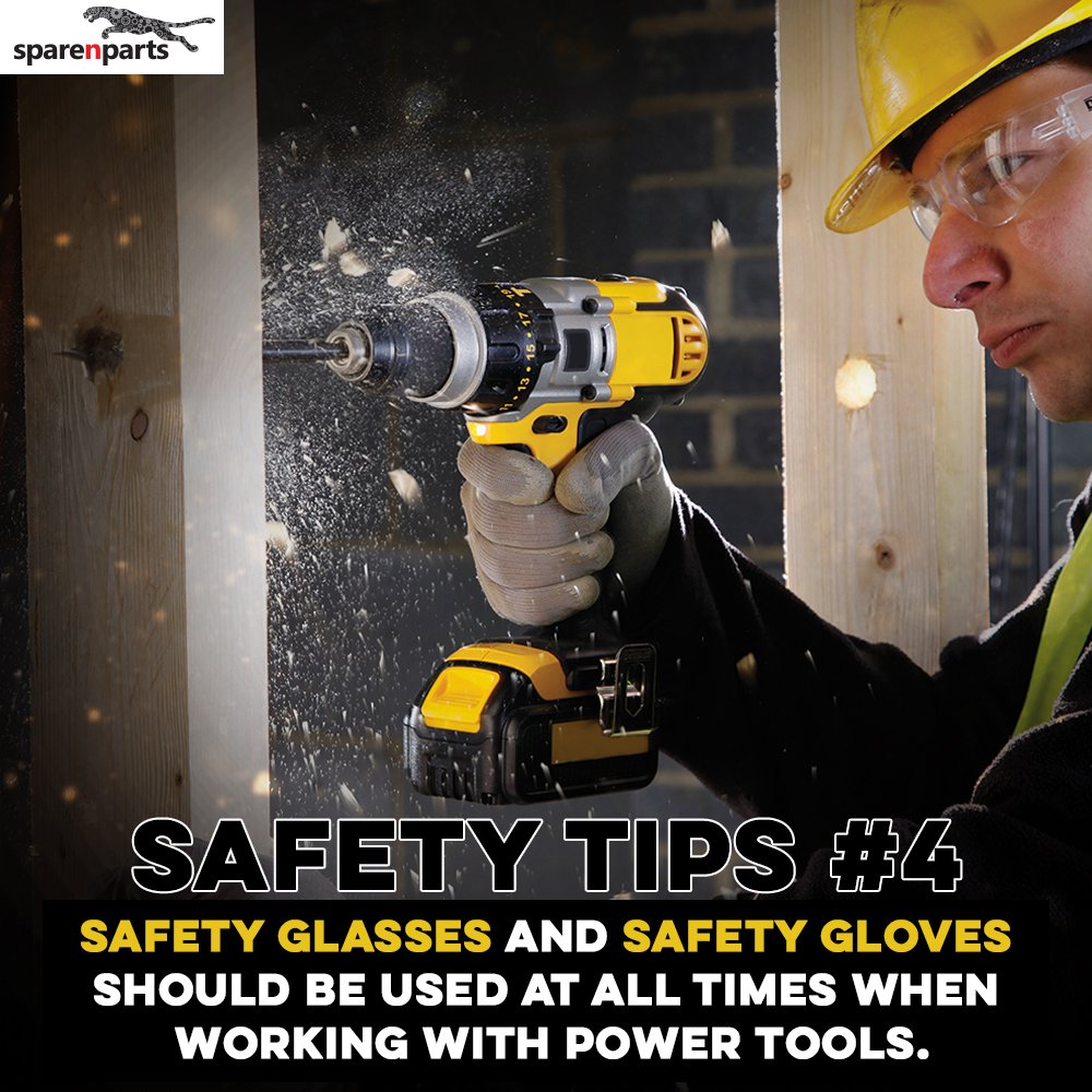 SparenParts's tweet photo. #Safety Facts--Safety glasses or Safety gloves should be used at all times when working with #power_tools.
https://t.co/tcu2OBCCWL https://t.co/WbPCRfMH4k