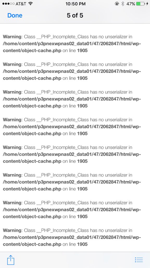 phkline's tweet photo. @GoDaddyHelp looks like it happens randomly it is working now using iphone must not be godaddy problem? here is screenshot https://t.co/sfYrnz7So4