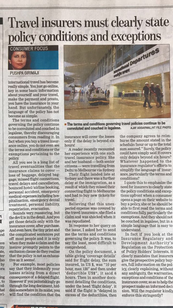 nirajain's tweet image. Beware &amp;amp; be careful before buying #travelinsurance from online websites explains @PushpaGirimaji via @htTweets #indiainsurance #njfootprints
