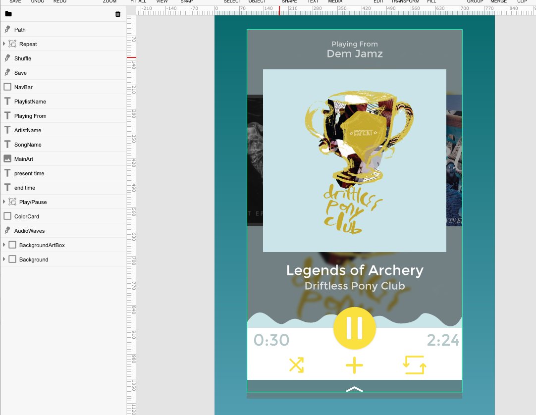 uniworkhorse's tweet photo. Making a music player design with @GravitDesigner , and throwing the beloved @driftlesspony album art https://t.co/eesCJA0eCe