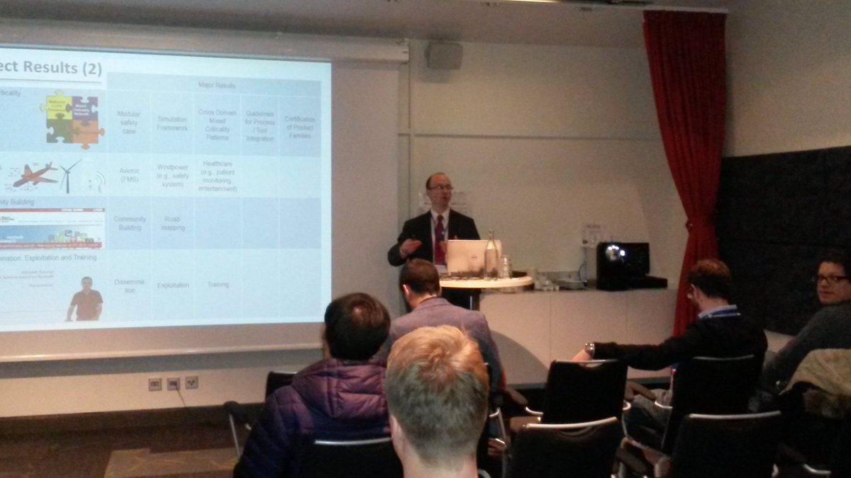 hipeac's tweet image. MCS session discussing #mixedcriticality systems &amp;amp; #multicore with @dreams_fp7 @SAFURE_H2020 @IK4_IKERLAN @SAFEPOWER_H2020 #HiPEAC17