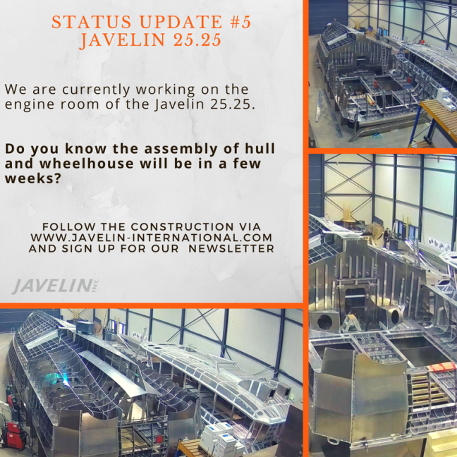 Status update #5 of the Javelin 25.25. goo.gl/PCNtLp 
Follow us to stay up to date! ⚓️