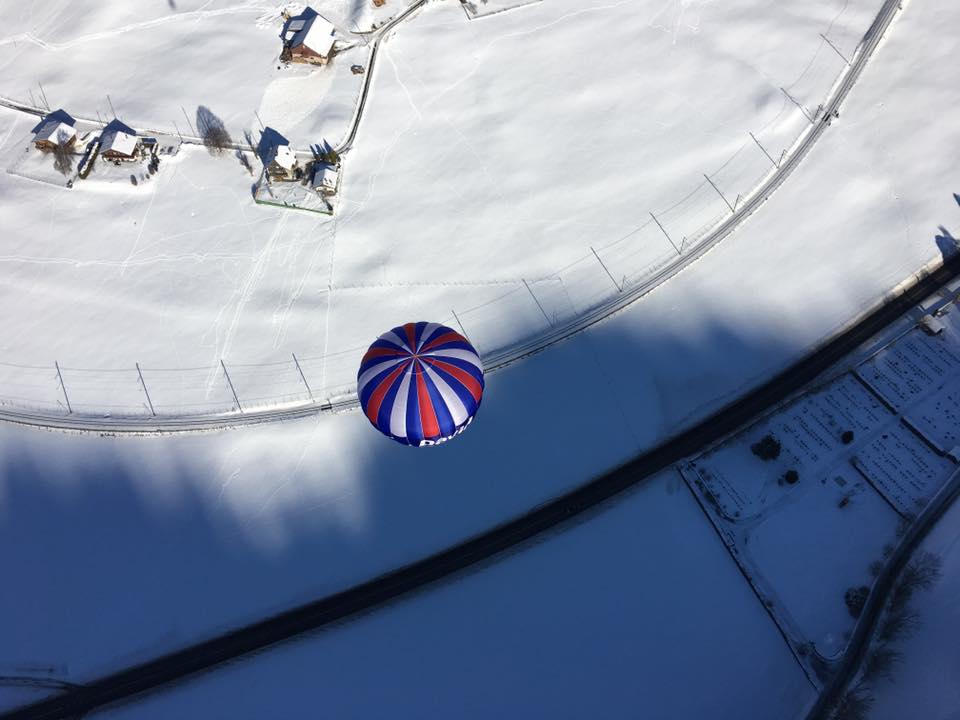 The David Hathaway balloon is in flight once more over the Swiss Alps!