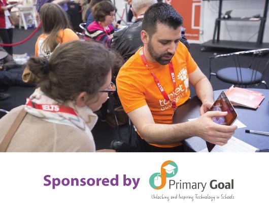TA_Education's tweet photo. How are you enjoying our Hands-On Learn Live sessions, sponsored by @PrimaryGoalLtd? Head over to stand #B160 for more! #TA_Talk #BETT2017 https://t.co/xwAz427TDS