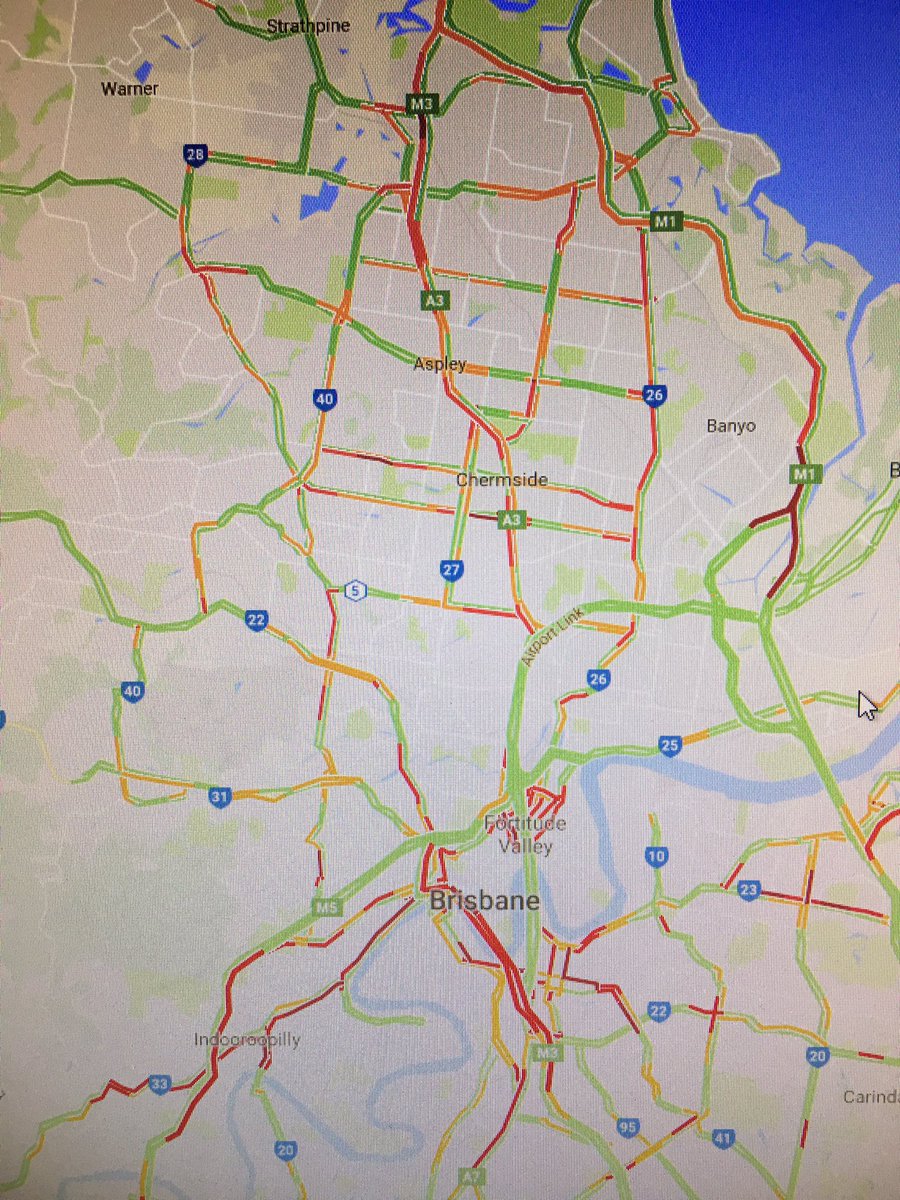 Hot tip for this arvo's Australia Day long weekend traffic: Pop the feet up and crack a xxxx ... Brisbane roads gridlocked! 🤦🏼‍♀️