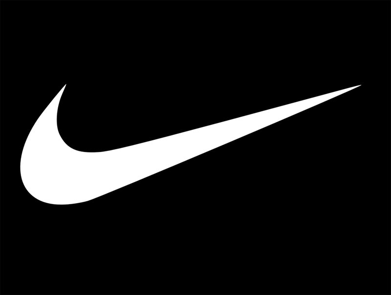 nike preto com simbolo branco