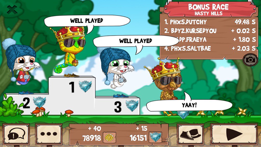 SolSistah_'s tweet image. Tiny animals gg! Having a blast @ #funrun2 #Dutchy #KurSedYou #Fraeya