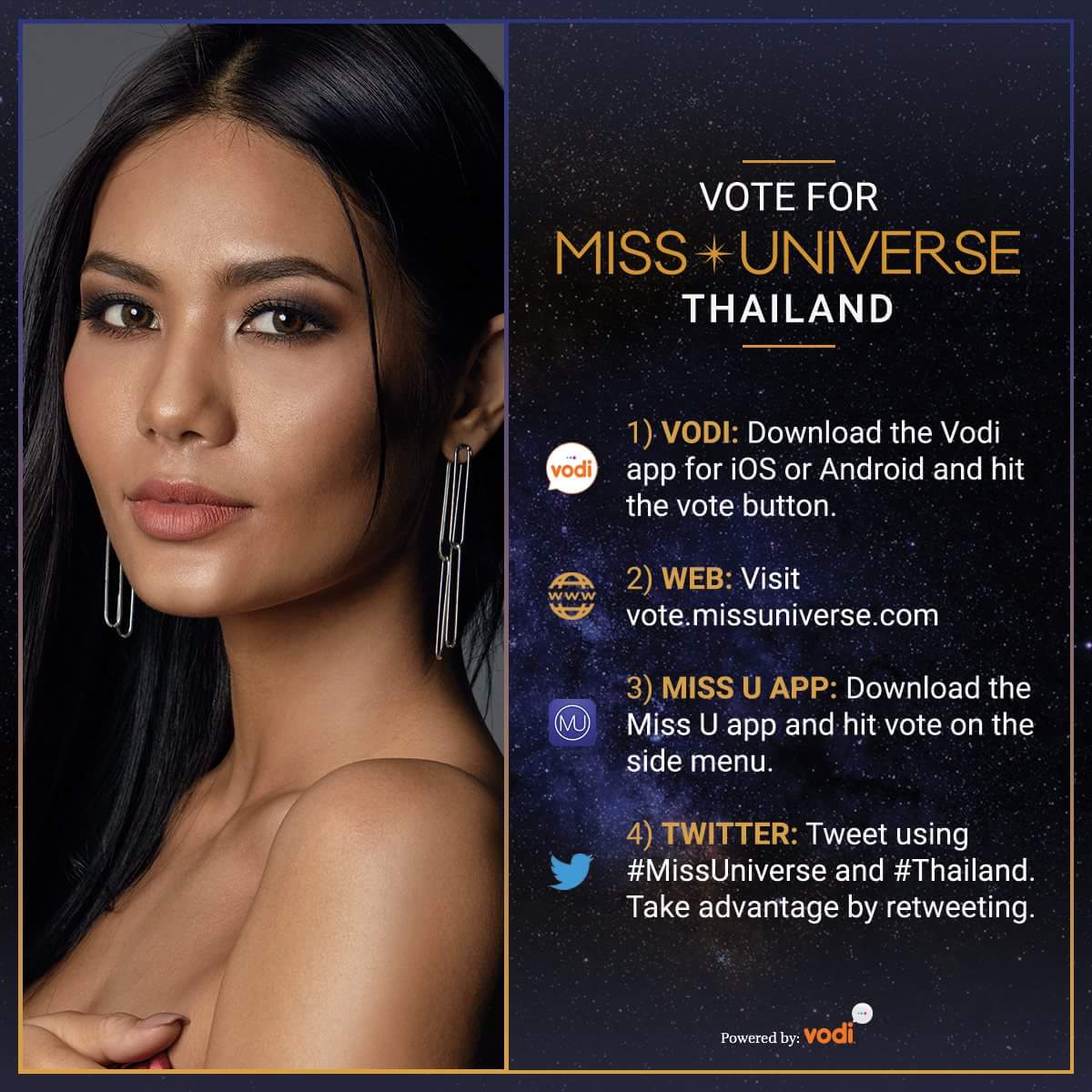 ratthawich's tweet photo. #MissUniverse #Thailand https://t.co/W9YYsojunR