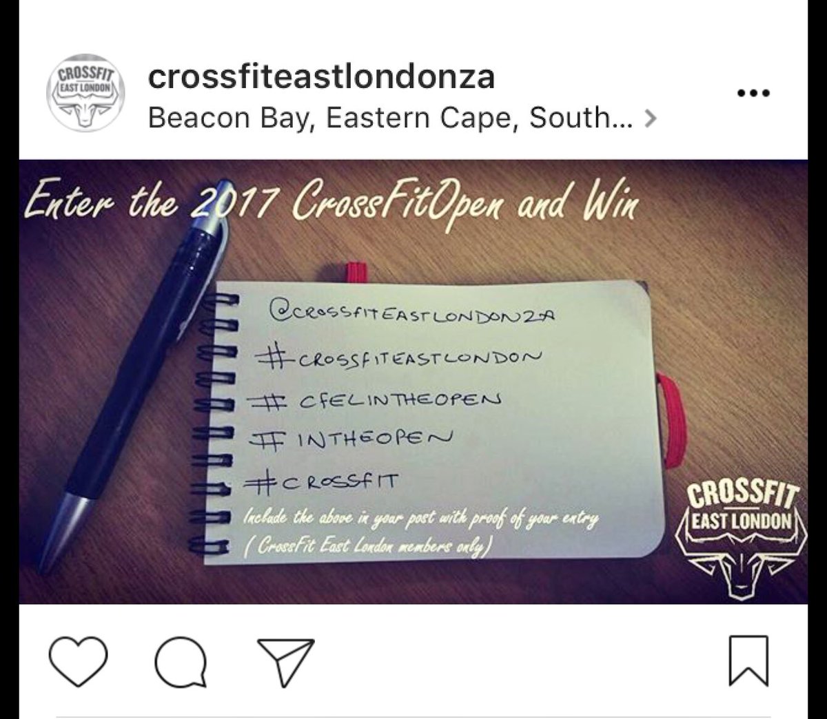 CrossFitEL's tweet photo. We're giving away a mystery prize to the member with the best "I've registered in the Open" post #InTheOpen #cfel 
https://t.co/3BF0qmnRru https://t.co/vuA4vwJ5Q3