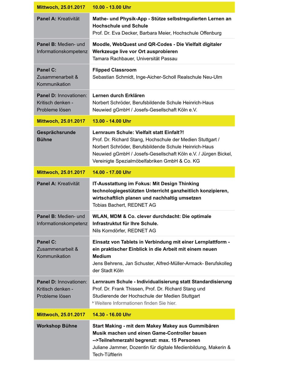 hdmgoeslearntec's tweet image. Auch heute gibt es wieder ein volles Programm. Um 10 Uhr geht los, ihr findet unser Forum am Ende der Halle 1! #MakeLearningGreatAgain