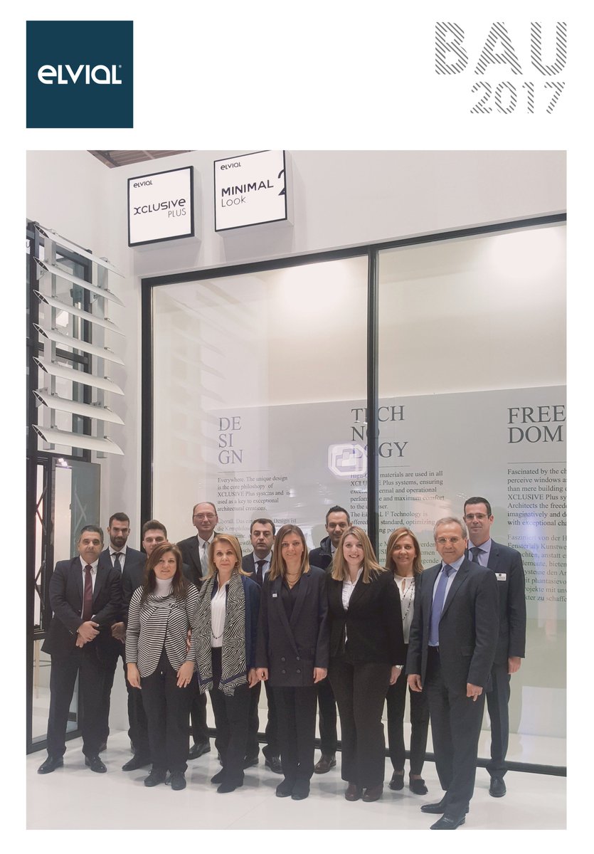 ELVIAL_SA's tweet photo. Thank you all for visiting us in BAU 2017.
Meet you again #Bau 2019.
Stay tuned for the upcoming big event: INFACOMA 2017, Athens https://t.co/xLTgnqzthE