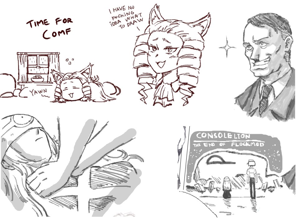 Late doodles. 