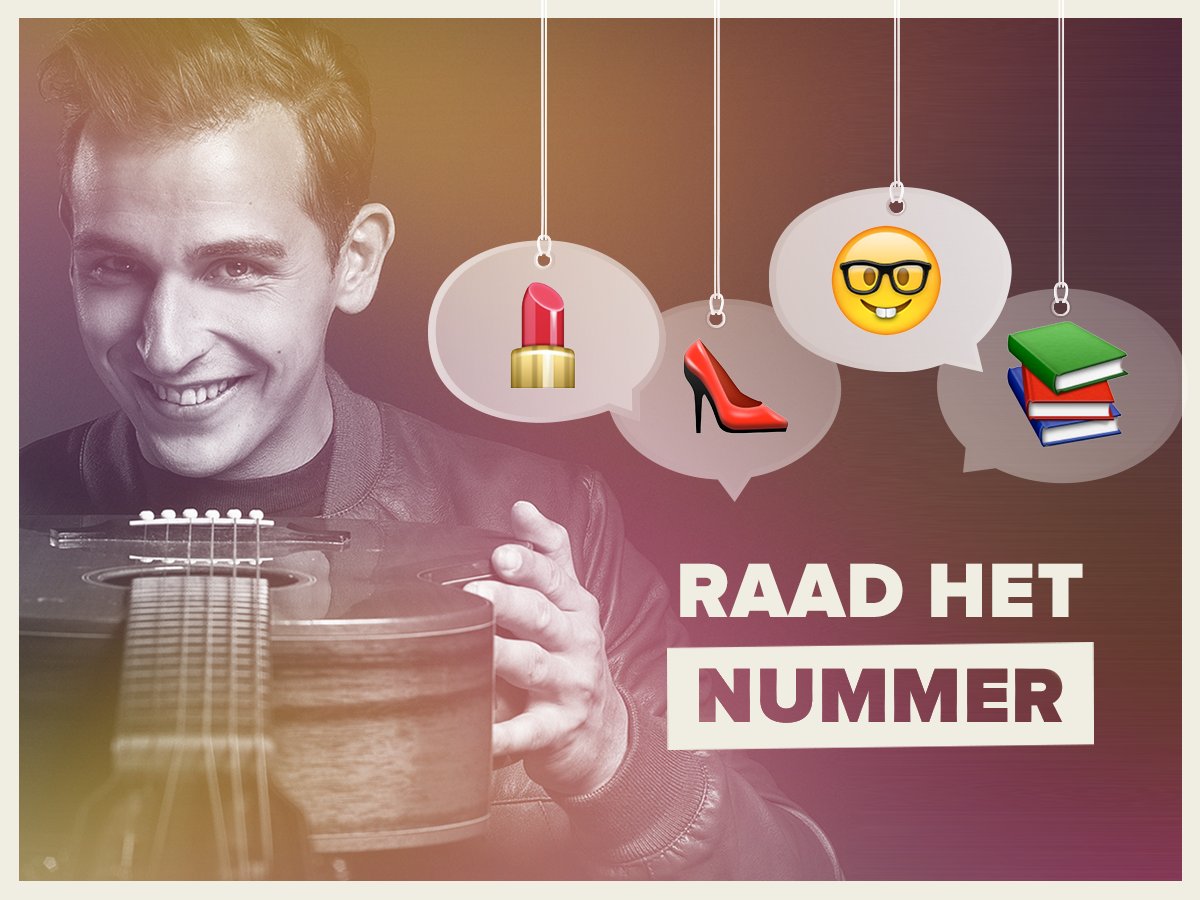 De komende weken gaan we met emoji's hits van <a href="/NielsonMusic/">Nielson</a> uitbeelden! Weet je wat het nummer is? Laat 't dan weten! #wjwhi2017