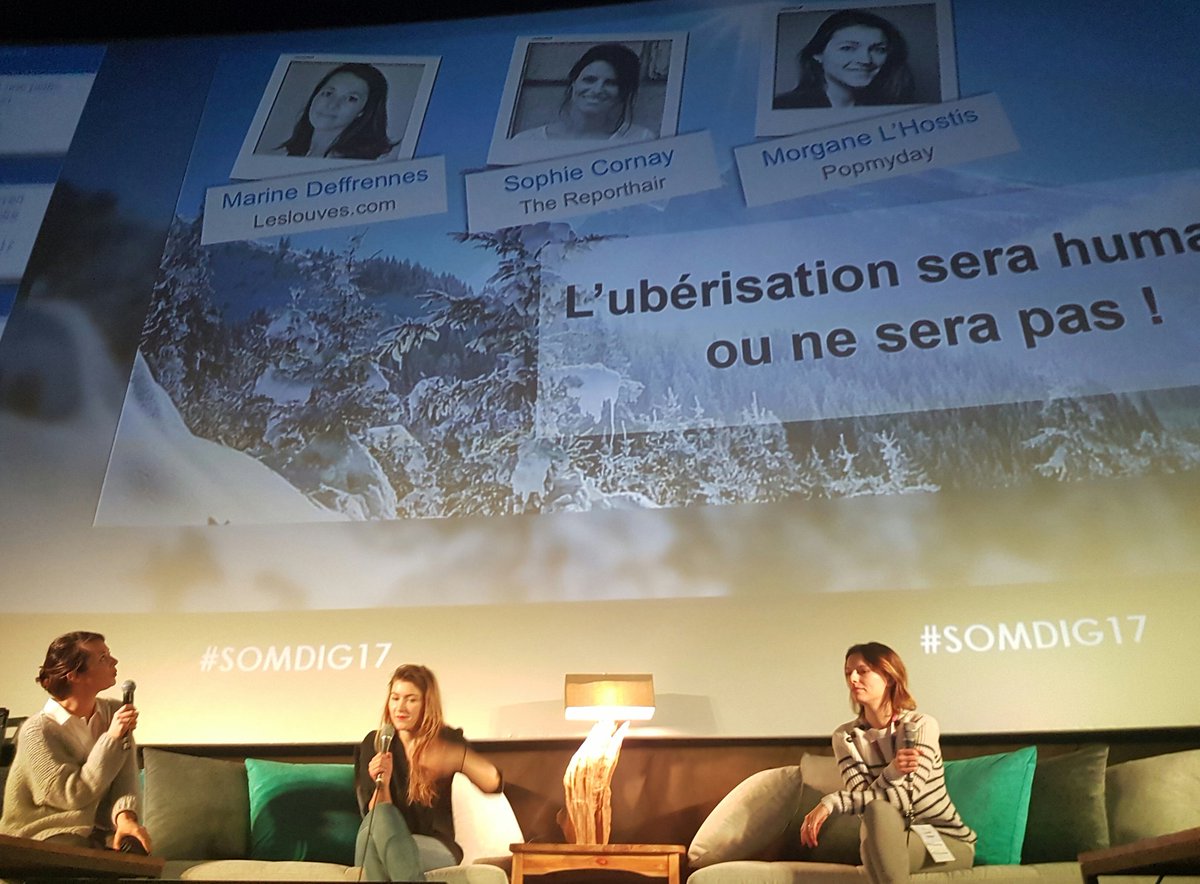 ArnaudLeRoux's tweet photo. L' #uberisation sera humaine ou ne sera pas ! Super table ronde avec @SophieCornay @M_Deffrennes et @morganelhostis au top ! #SOMDIG17 https://t.co/b7YIi49QBy