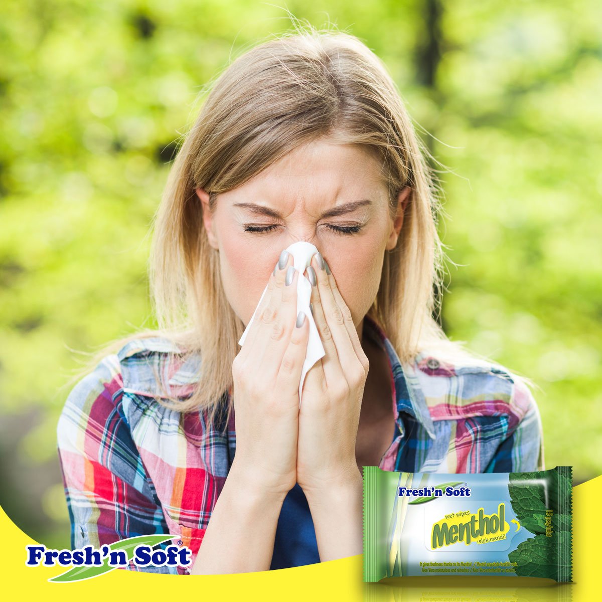 FreshnSoft's tweet photo. Burun tahrişine karşı, Aloe Vera'nın tahriş iyileştirici etkisini barındıran Fresh’n Soft Mentollü Cep Mendili’ni kullanabilirsiniz. https://t.co/ZuiC92jUke
