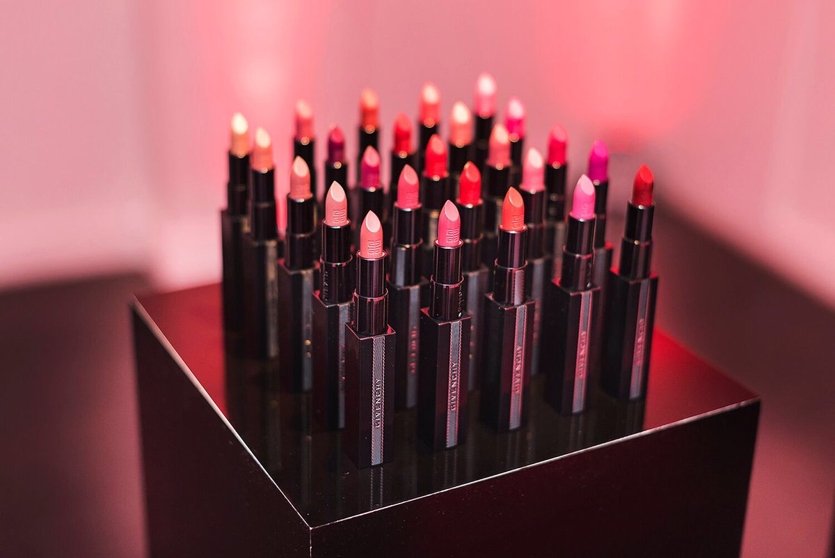 Now let's get in formation #givenchybeauty #rougeinterdit #productlaunch #eventplanner #eventstylist 💄💄💄💄💄