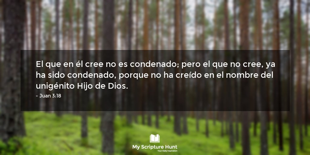 MyScriptureHunt's tweet image. zpr.io/PYFAv &amp;lt;- Juan 3:18 #Juan #ElNuevoTestamento #Jan25 #MyScriptureHunt