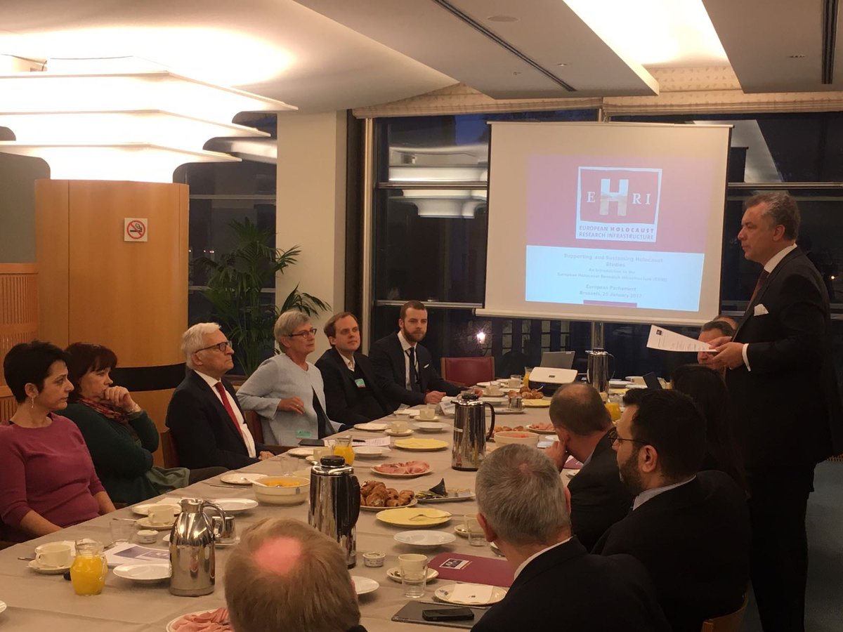 On the occasion of #HolocaustMemorialDay, EHRI talked to members of the <a href="/Europarl_EN/">European Parliament</a>, ehri-project.eu/european-parli… #H2020 #holocaustremembrance