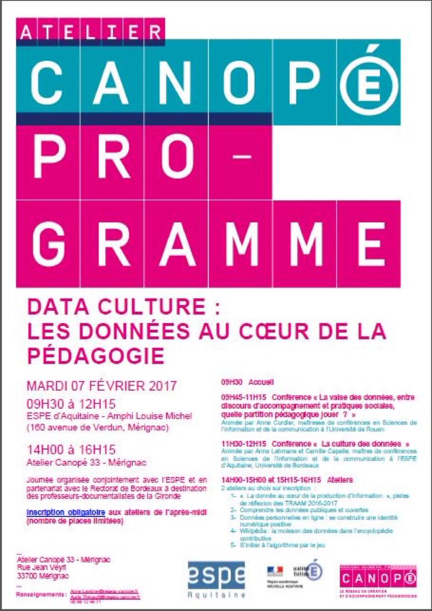 annecordier's tweet photo. "Entrez dans la valse des données !" - Communication à Bordeaux le 7 février et à Bayonne le 9 février ! https://t.co/k7lyFHO5wj