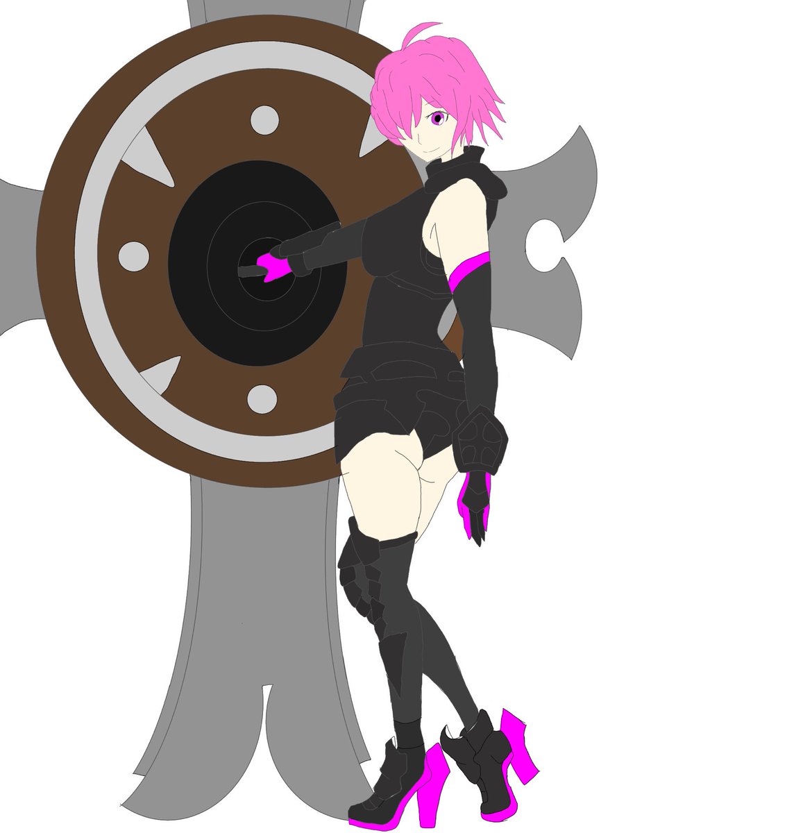 24delikaP's tweet photo. マシュ描いたら影の付け方わからんくてここで止まりましただれか影付けてください(他力本願) https://t.co/sxqIhTEbSX