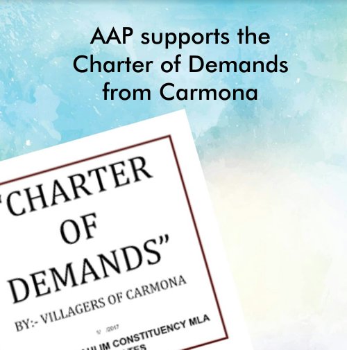 goenche's tweet image. AAP will work with Stakeholders to build proper community centers across benaulim constituency for all villages  #AAPforCarmona
