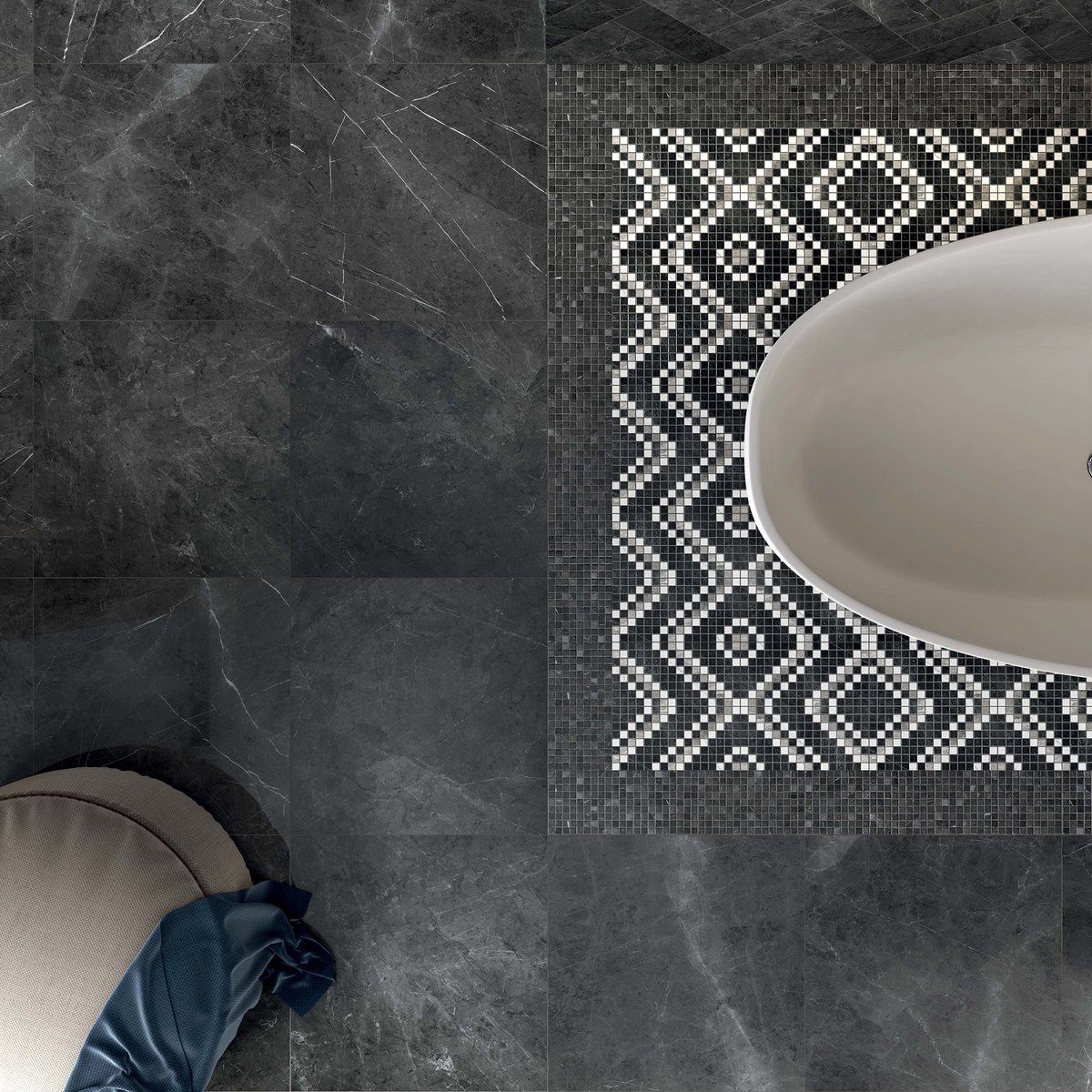 Smart_Tiles's tweet photo. #MarbleStyle by Smart Tiles.... Luxury Polished Marble porcelain with stunning matching mosaics..... https://t.co/He1WrKpSw4