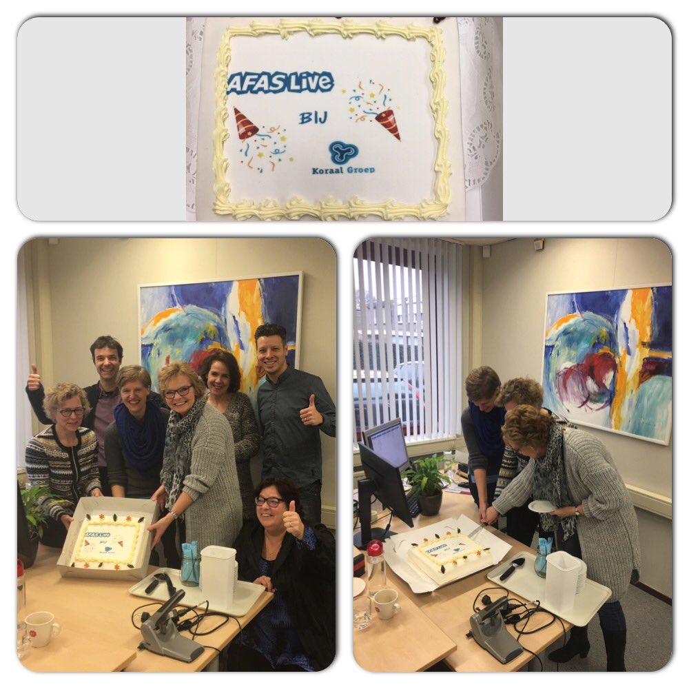 HansVervat's tweet photo. Yess!!! Vandaag live voor 4300 mw bij @KoraalGroep met #AFAS #Profit #InSite Trots op het projectteam! #ZenW https://t.co/Qrn6SY4hYo