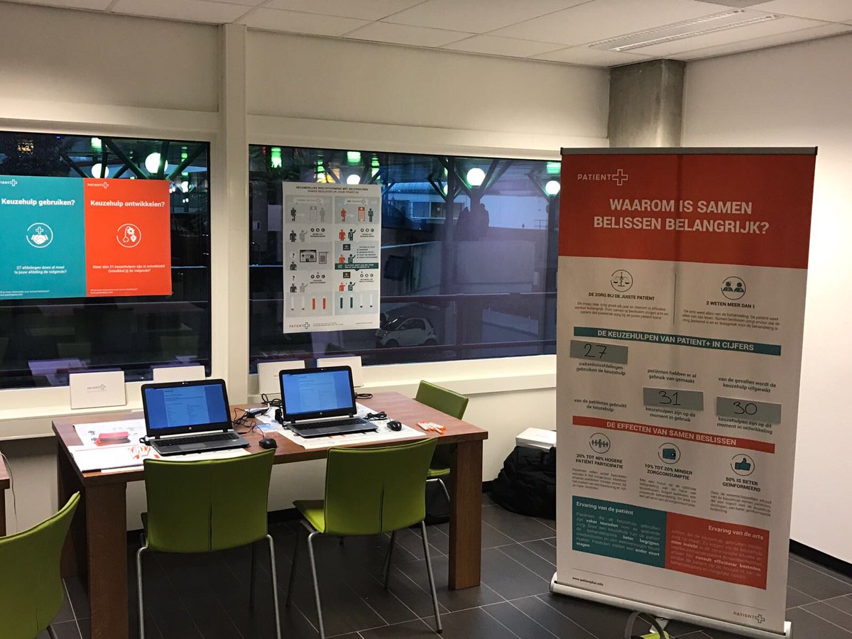 Patient_Plus1's tweet photo. We zijn erbij @ehealthwkNL @AMC_NL #EHW17 #samenbeslissen #keuzehulp #sdm https://t.co/2o0uGhMIlS