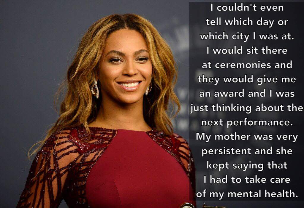 yourmindco's tweet photo. Being open about our struggles with #mentalhealth is so important - thank you @Beyonce for opening up #WhoElseWednesday https://t.co/BCAkpBU4Bk