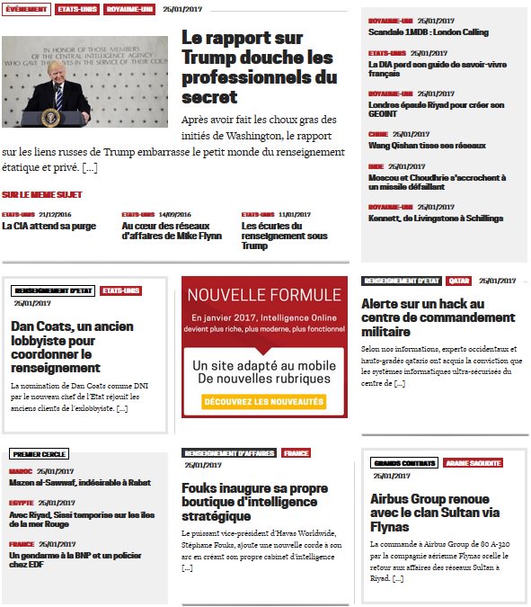Venez découvrir le nouvelle édition d'Intelligence Online, plus riche, plus moderne et plus fonctionnelle ! intelligenceonline.fr