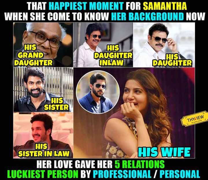 SaiudayK's tweet photo. @Samanthaprabhu2  relation now.. ñd so luckiest .#sam 😍😘 @RanaDaggubati  ,@iamnagarjuna @AkhilAkkineni8 @chay_akkineni  #venkentashdaggubati https://t.co/nQMEnMTCLO