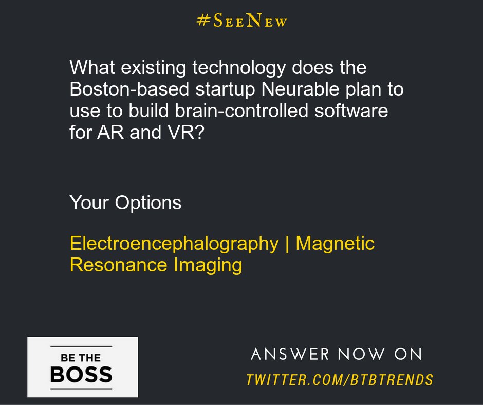 BTBTrends's tweet photo. Ans to today's #SeeNew Q:Electroencephalography (EEG) See: https://t.co/MJ4w9LkeAw https://t.co/oUbrXuWXMR